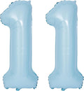 40 In Matte Blue Number Balloons Helium Foil Mylar Balloon Birthday Party banquet Decoration Digital 11