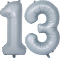 40 In Matte gray Number Balloons Helium Foil Mylar Balloon Birthday Party banquet Decoration 13