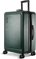 TRAVELARIM 24 Inch Luggage with Spinner Wheels, Hard Shell Suitcase with TSA Locks for Luggage, Travel Large Suitcase, Expandable Hard Shell Suitcases, Green