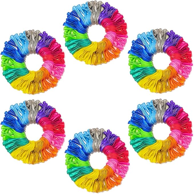 600 Pcs Balloons Assorted Color, Rainbow Birthday Balloons Bulk Pack of Strong Latex Balloon for Birthday Wedding Anniversary Party Decorations