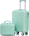 Hardshell Luggage, Lightweight ABS Suitcase with Spinner Wheels, 20/14 Inch