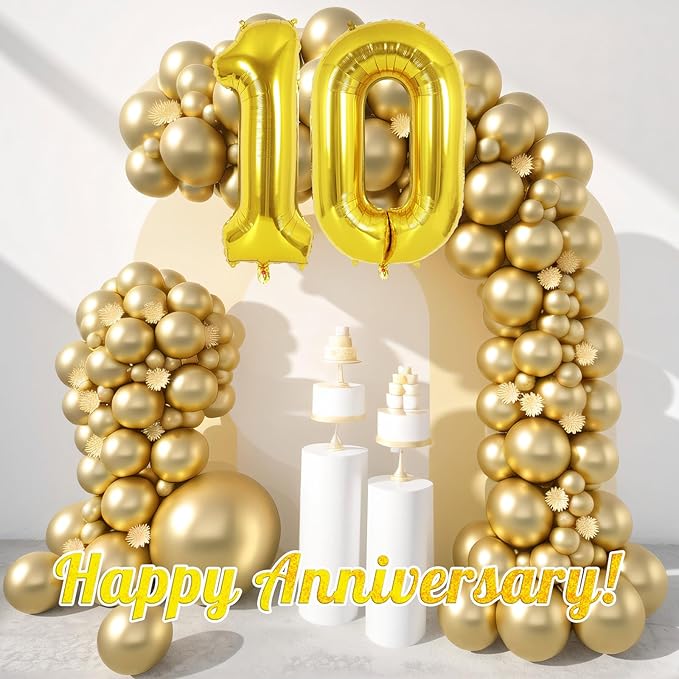 Gold Number 0 Balloon 40 Inch, Big Large Foil Helium Number Balloons, Jumbo Giant Mylar Number 0 Balloons for Birthday Party Decorations Supplies Anniversary Celebration