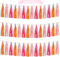 BEISHIDA 3 Packs Pink Orange Metallic Foil Fringe Tassel Garland, Tassels Banner Streamers for Car Floats Easter Baby Shower Birthday Party Decoration Wedding Garden Children's Holiday Party Supplies