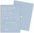 Baby Shower Game Kits - Minimalism Baby Prediction & Advice - Mist Blue - 30 Game Cards Included, Gender Reveal, Baby Announcement, Party Favor & Decor - B02