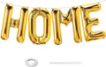 40 Inch Gold HOME Balloon Letters for Housewarming Party Decorations, Large Metallic Gold Chrome New Home Sweet Welcome Balloon Banner Sign for Real Estate Open House Warming Homecoming Party Decor