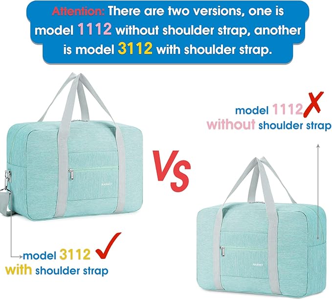 For Spirit Airlines Personal Item Bag Foldable Travel Duffel Bag Tote Carry on Luggage Duffle Overnight for Women and Men