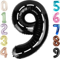 40 Inch Line Black Numbers 9 Balloon, Balloons Decorations for 9 19 90 Birthday Party, Engagement, Wedding, Graduations, Photo Shoot Supplies