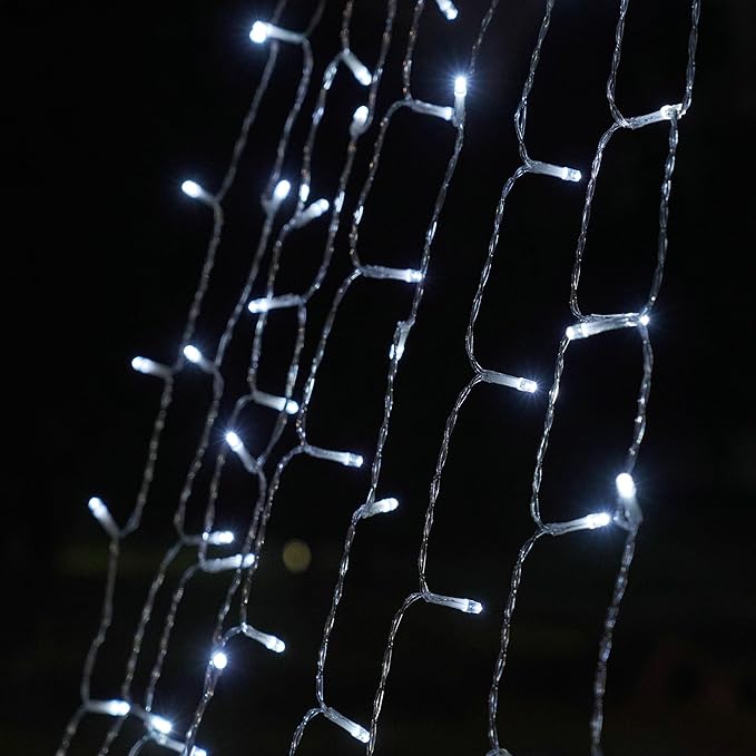 Outdoor Christmas Tree String Lights Christmas Tree Lights with 8 Modes,9 Strands,11.5ft, 350 LED,Waterproof for Yard Patio Xmas Wedding,Party,New Year (Cool White)