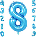 40 Inch Blue Number Balloons, Helium Mylar Foil Number Balloons for Birthdays, Number 8 Balloon for Party Wedding Bachelorette Birthday Bridal Shower Graduation Anniversary Celebration Party