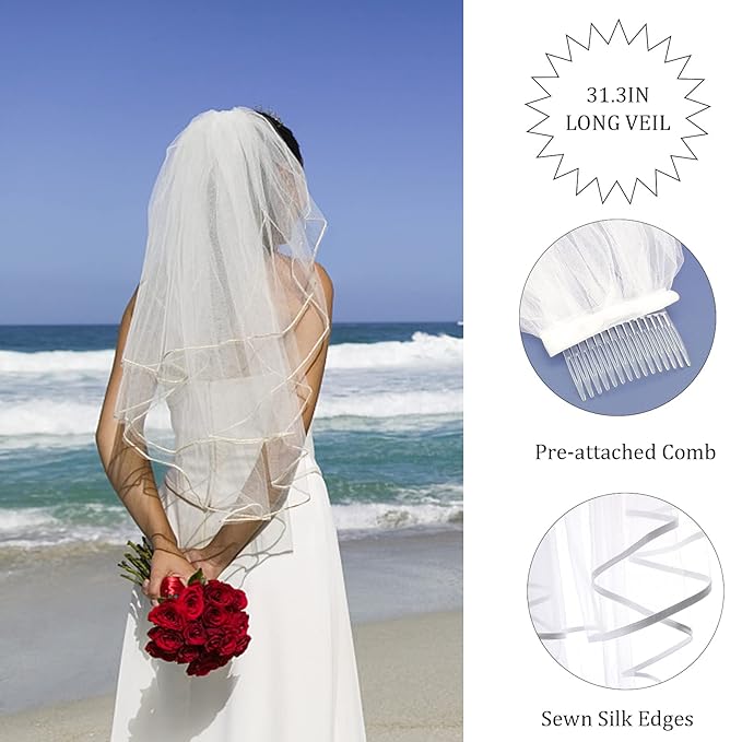 CIEHER Crown + Bride to Be Sash + Wedding Veil Set, Bachelorette Party Bridal Shower Decorations Bride to Be Gifts - Gold