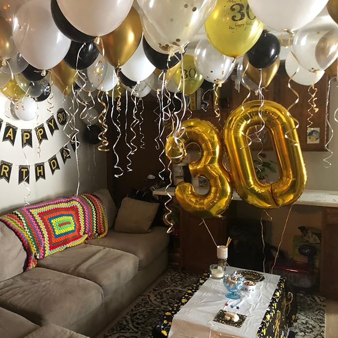 Gold 10th Birthday Balloons for Boys Girls, 40 Inch Big Gold Foil Number 1 and 0 Balloons Self Inflating Gold 10 Balloons Number for Men Women 10th Anniversary Party Decorations Supplies
