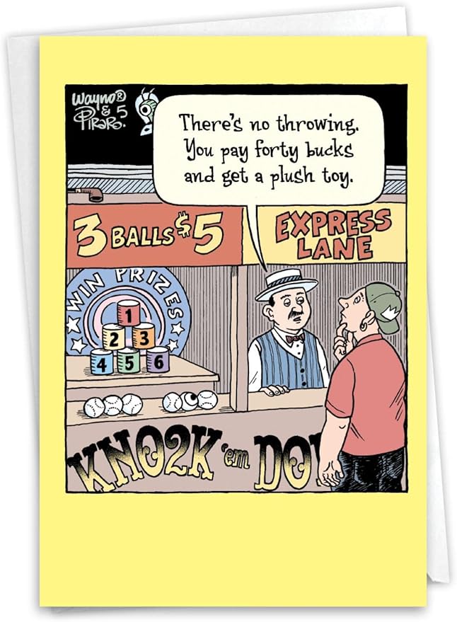 NobleWorks Hilarious Birthday Greeting Card with 5 x 7 Inch Envelope (1 Card) BdayExpress Lane C10285BDG