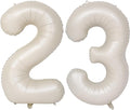 40 In Cream white Number Balloons Helium Foil Mylar Balloon Birthday Party banquet Decoration Digital 23