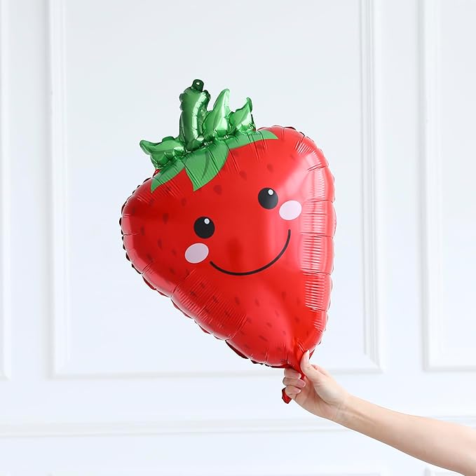 Vegetable Fruit Balloon Arch Garland Kit 138PCS Rainbow Balloons Garland with Mixed Strawberry Corn Carrot Orange Broccoli Foil Balloon for 1st Birthday Baby Shower Party Decorations