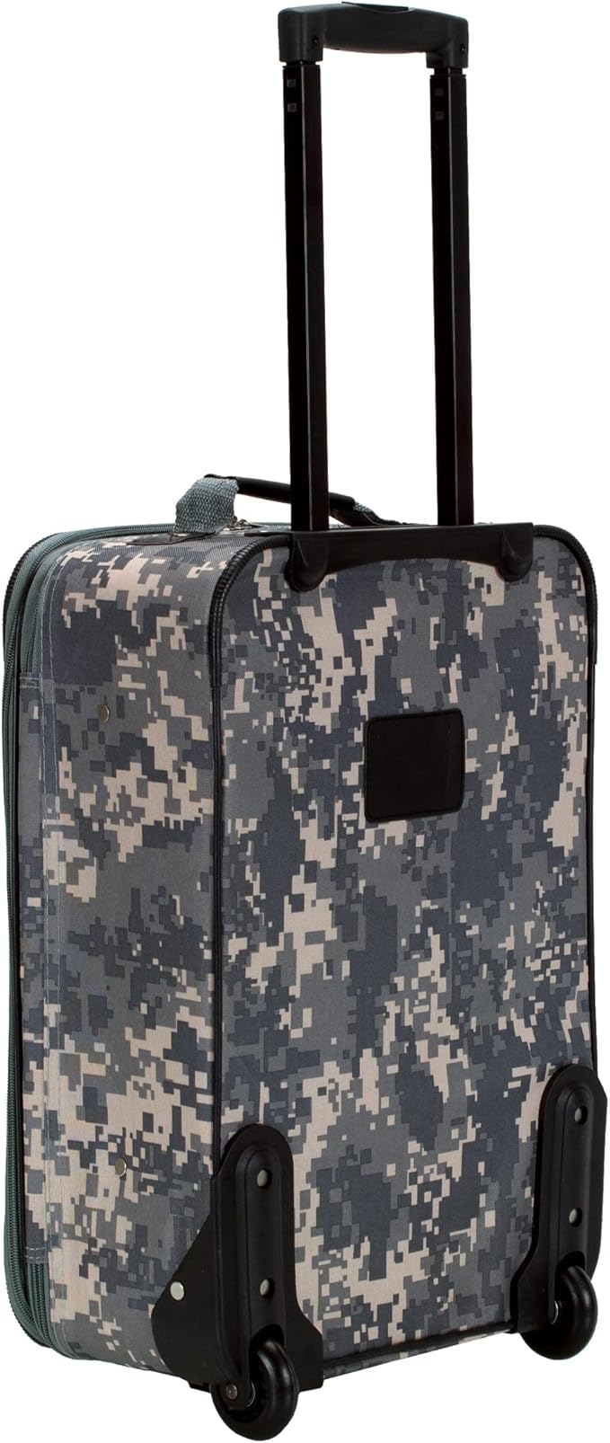 Rockland Fashion Softside 4 Piece Luggage Set, Expandable, (14" Tote/19"/24"/28"), Acu Camo