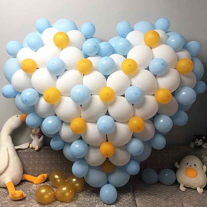 IN-JOOYAA 100 Pcs Clear Link Balloons 6 Inch Quick Linking Balloons for Birthday Wedding Party Decorations