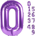 Number 0 Balloons 40 Inch Purple Number Balloons for 10 20 30 40 50 60 70 80 90 100 Numbers Balloon Birthday Decorations Wedding Event Baby Shower