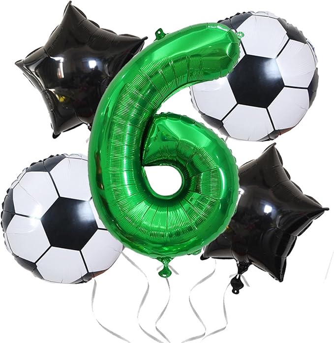 Number Balloons Green Party Balloon - Giant Number 6 Balloon, 40 Inch Large Balloon for St. Patrick's Day Games Theme Birthday Decoration, Girls Boys Party Supplies