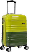Rockland Melbourne Hardside Expandable Spinner Wheel Luggage, Carry-On 20", Two Tone Green
