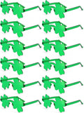 12 Pairs Saint Patricks Day Shamrock Glasses Accessories for Adult Clover Glasses Fun Trendy Transparent Shamrock Sunglasses Party Favor (12 Pairs-Green Clover) ﻿