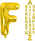 Letter Balloons 40Inch Large Giant big Foil Mylar Gold Balloons F for Birthday Party Decorations