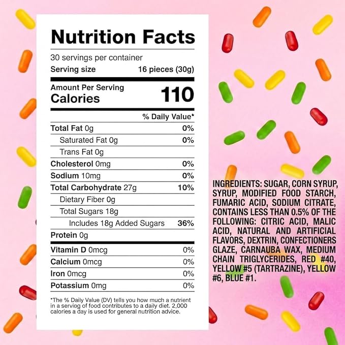 Mike and Ike Candy - 2 lbs Bulk Pack | Assorted Chewy Fruit Candy Bulk | Orange, Cherry, Strawberry, Lemon & Lime Flavor | Big Bag of Sweet Treats for Theater, Goodie Bags & Party Favors | YumKit