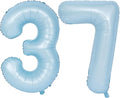 40 In Matte Blue Number Balloons Helium Foil Mylar Balloon Birthday Party banquet Decoration Digital 37