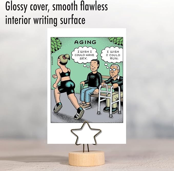 NobleWorks Funny Birthday Greeting Card with 5 x 7 Inch Envelope (1 Card) BdayWishful Aging C10302BDG