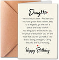 Funny Birthday Card For Daughter, Heartfelt Birthday Card From Mom | Dad, Birthday Gift For Daughter Adult, Happy Birthday Card