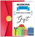 Work Anniversary Cards Funny for Men Women, Coworker Birthday Card for Boss Friends, Office Bday Card