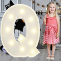 3FT Marquee Light Up Letters Q, Big Marquee Letter for Baby Shower Birthday Engagement Wedding Marry Me Party Decor