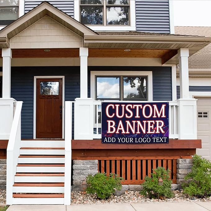 Custom Banners Personalized Banner Signs with Logo Text for Party Birthday Graduation Wedding Event Decoration 47×71 Inches