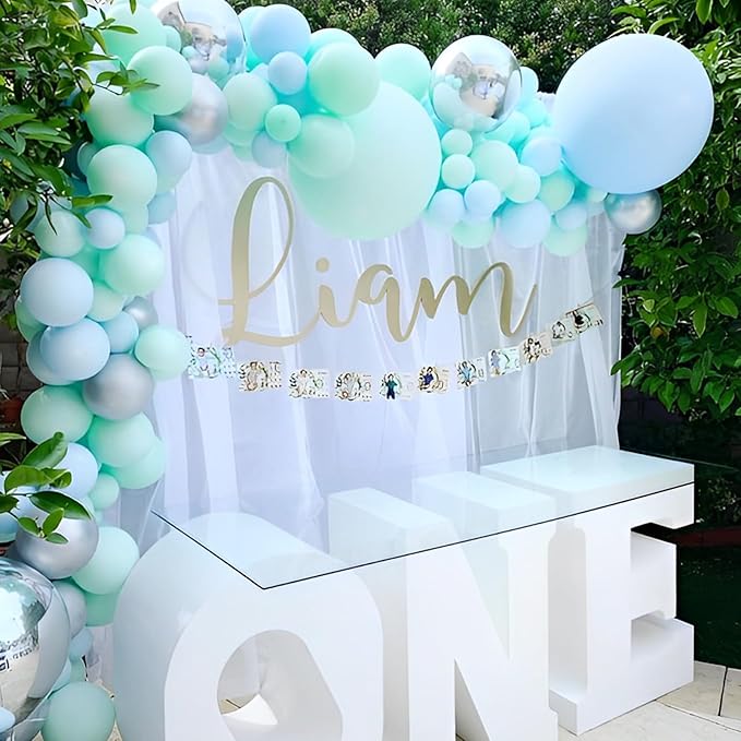 110pcs Mint Green Balloons 12inch Pastel Green Latex Party Balloons for Baby Shower,Graduation, Wedding, Birthday, New Year, Anniversary Party Decorations