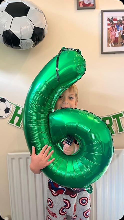 40 Inch Dark Green Number 7 Balloon, Giant 7 Number Balloons for 7th Birthday Decorations, Party Supplies for Baby Boy Girl, Dark Green Party Decor