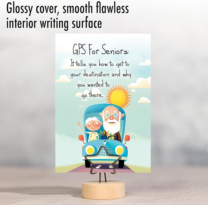 NobleWorks Funny Birthday Greeting Card with 5 x 7 Inch Envelope (1 Card) Bday Senior GPS C10664BDG