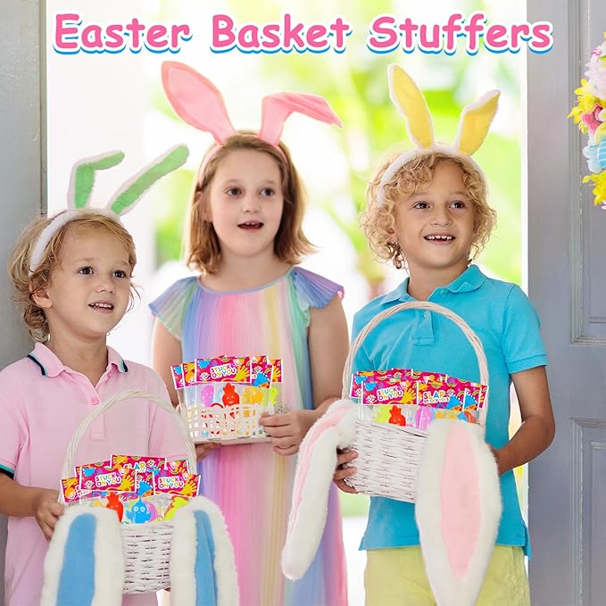 Bulk Easter Party Favors Goodie Bags Stuffers for Kids,200 Pack Sticky Hands Toys Gifts Bulk for Toddler Easter Basket,Non Candy Easter Egg Gift Bag Pinata Fillers,Activities Game Prizes for Classroom