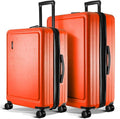 TRAVELARIM Luggage Sets 2 Piece, 24 Inch Suitcase and 28 Inch Luggage with Spinner Wheels, Durable Hard Shell Suitcase Set, Expandable Travel Suitcases with Wheels, Orange