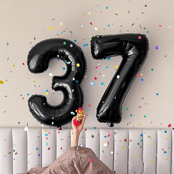 40 Inch Black Number 70 Digital Balloon,Jumbo Mylar Foil Helium Balloon for 70 Balloons for Birthday Party,Wedding Anniversary Party Decorations