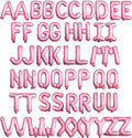 [52 PCS] 16" Foil Pink Letter Balloons 2 Sets of A-Z, Mylar Aluminum Hanging Alphabet for Girls Graduation New Year eve Birthday Party Valentine's day Decorations