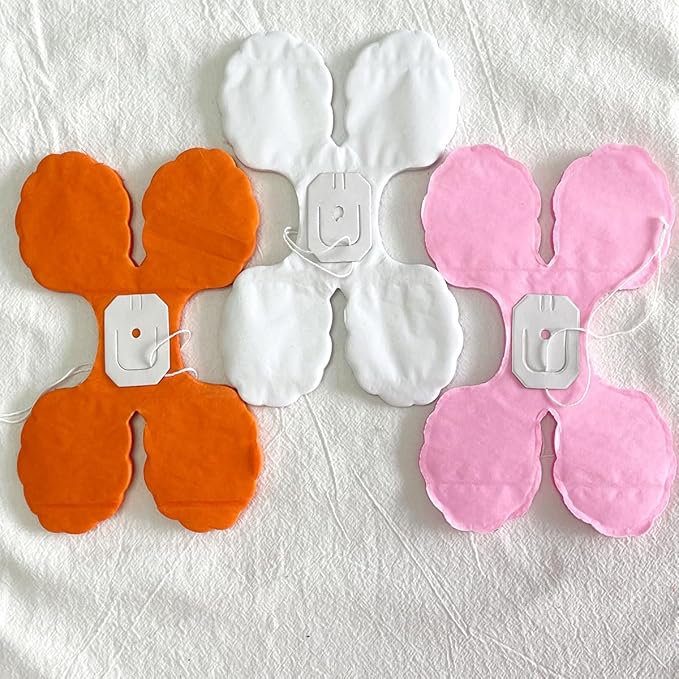 10PCS Four Leaf Clover Paper Flowers Garland Decorations Four Leaf Clover Paper Banner Tissue Paper Streamers Reusable Hanging Garland for Wedding Party Backdrop Home Decor(White Pink Orange kit)