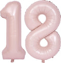 40 In Matte Pink Number Balloons Helium Foil Mylar Balloon Birthday Party banquet Decoration Digital 18