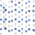 Spakon 65 Feet Glitter Star Shaped Paper Garland Banner Hanging Decoration Star Streamer Double Side 2026 Graduation Decorations for Wedding Birthday New Year Party Decoration(Silver and Blue)