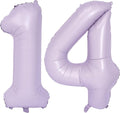 40 In Matte Purple Number Balloons Helium Foil Mylar Balloon Birthday Party banquet Decoration Digital 14