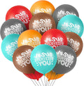 Gejoy Jesus Loves You Balloon 12 Inch Latex Christian Religious Jesus Balloon Party Decor for He Is Risen Party Decor Favor Cross Church Event Birthday Sunday Supplies(Modern Colors,60 Pcs)