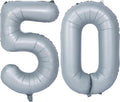 40 In Matte gray Number Balloons Helium Foil Mylar Balloon Birthday Party banquet Decoration 50
