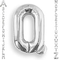 AULE 40 Inch Big Letter Balloon Silver Q Large Foil Helium Alphabet Balloons A-Z for Birthday Anniversary Graduation New Year Party Decoration Supplies