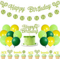 Green Tennis Sports Themed Decor - Latex Balloons, Cake Toppers, Glitter Banners & Baby Shower Inspirations