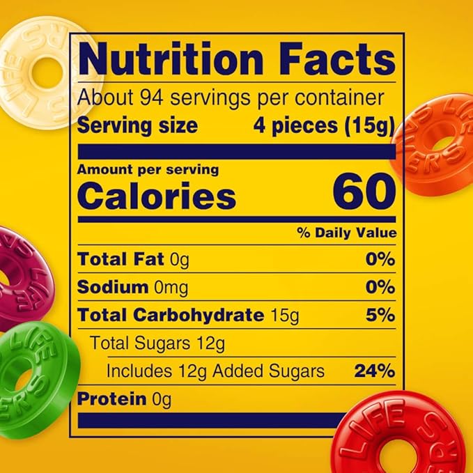 LIFE SAVERS Hard Candy Bag 5 Flavors, Hard Candy Individually Wrapped for Goodie Bags, Road Trips, Treats, Offices, Celebrations, 50-Ounce Party Size (Pack of 2)