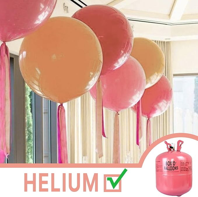 PartyWoo Dusty Pink Balloons 4pcs 36 Inch Blush Pink Dusty Rose Boho Netural Latex Helium Balloons for Wedding Baby Shower Anniversary Princess Girl Birthday Party Butterfly Theme Decorations Pink-F01