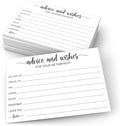 321Done Retirement Party Advice and Wishes Cards, 4x6 White, Made in USA - Fun Party Idea, Game, Activity, Well Wishes and Memories - Ad Lib Prompts - Set of 50